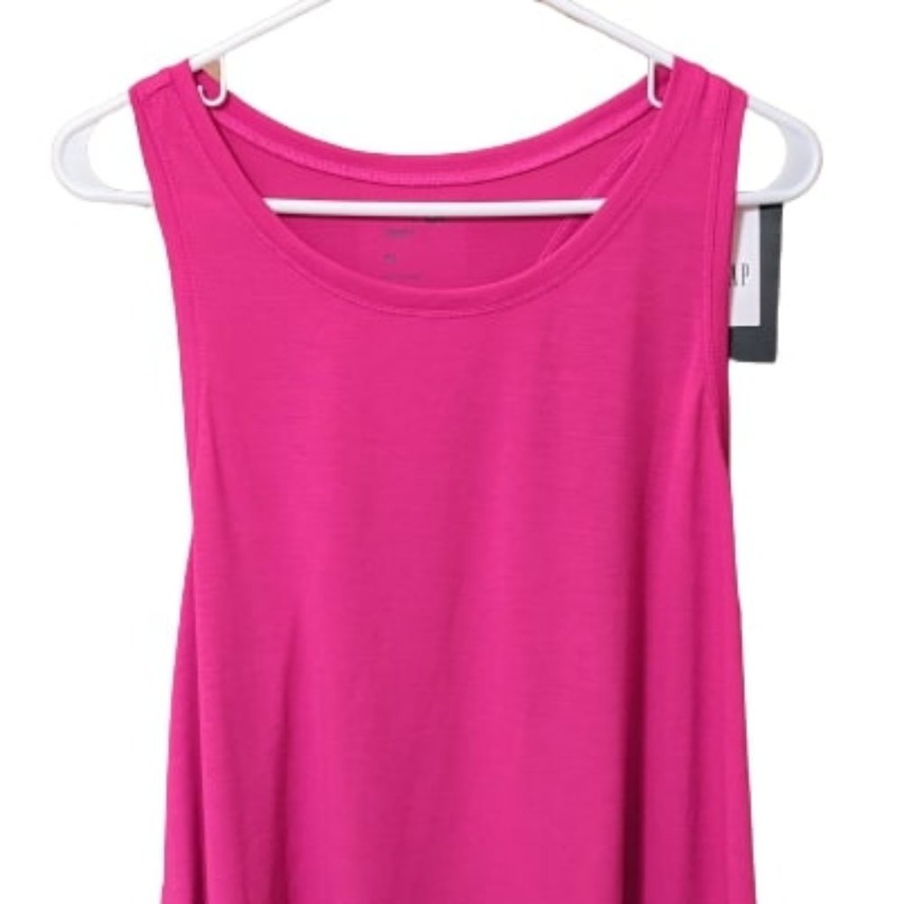 𝅺GAP Fit Women's Activewear Sleeveless Racerback Tank Top Pink Size XL NWT